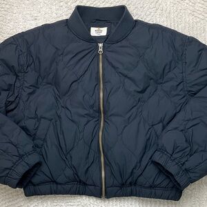 Marine Layer Avalon Lightweight Quilted Bomber Jacket Size XS